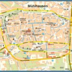 Innenstadtplan von Mühlhausen