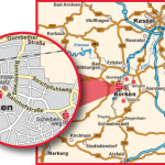 Lageplan von Borken