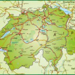 Karte der Schweiz